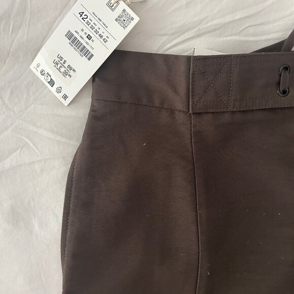 Flowy Drawstring Pants | Chocolate - Picture 4 of 6